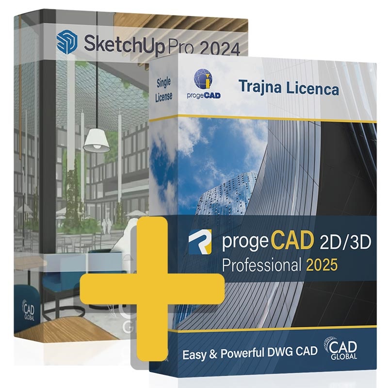 progeCAD + SketchUp Pro 3D Paket